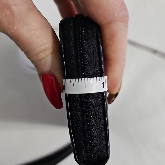 Coach Black Leather Wristlet with Gold Accents - Picture 9 of 9